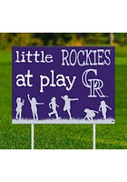 Colorado Rockies Little Fans at Play Yard Sign - Purple
