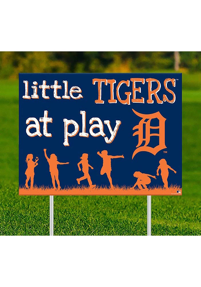 Detroit Tigers Little Fans at Play Yard Sign - Navy Blue