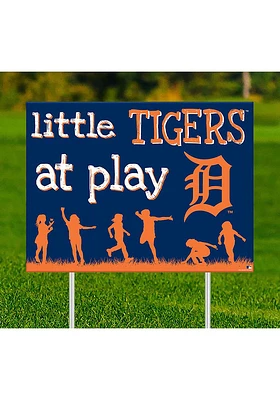 Detroit Tigers Little Fans at Play Yard Sign - Navy Blue