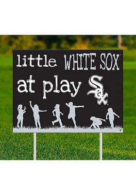 Chicago White Sox Little Fans at Play Yard Sign - Black
