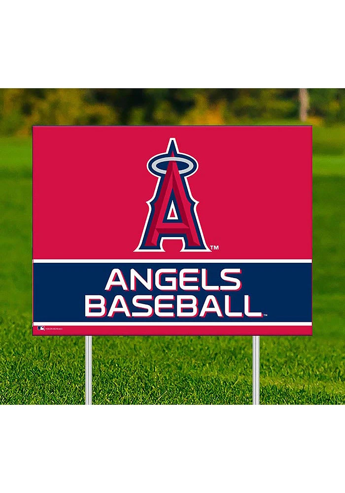 Los Angeles Angels Team Yard Sign - Red