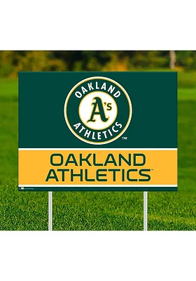 Oakland Athletics Team Yard Sign - Green