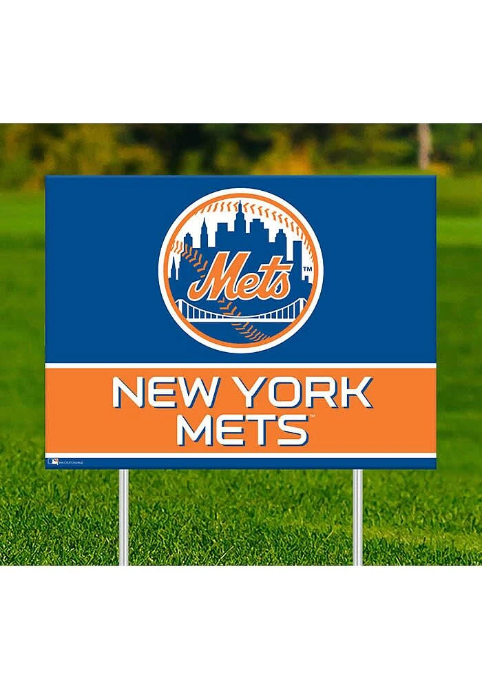 New York Mets Team Yard Sign - Blue