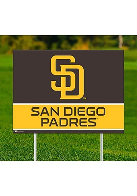 San Diego Padres Team Yard Sign - Brown