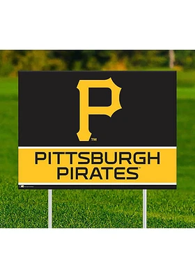 Pittsburgh Pirates Team Yard Sign - Black