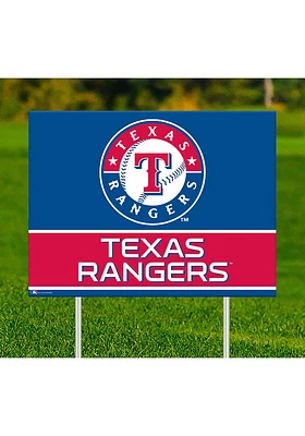 Texas Rangers Team Yard Sign - Blue