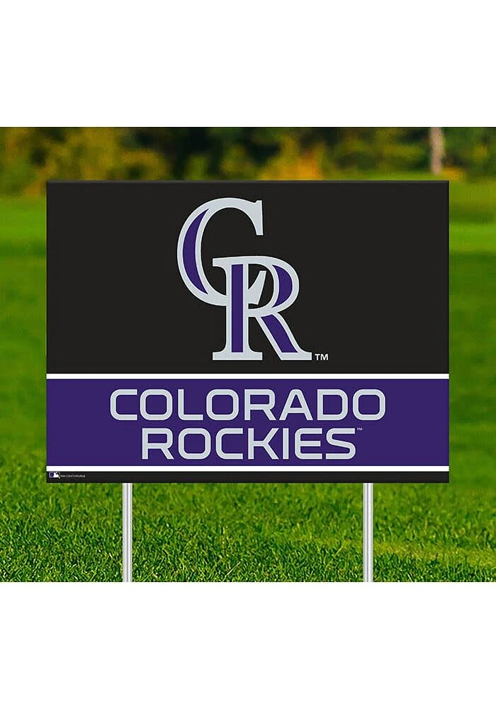 Colorado Rockies Team Yard Sign - Purple