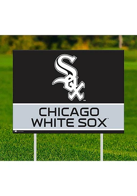 Chicago White Sox Team Yard Sign - Black