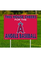 Los Angeles Angels This House Cheers For Yard Sign - Red