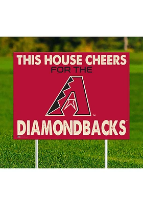 Arizona Diamondbacks This House Cheers For Yard Sign - Red