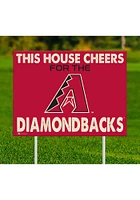 Arizona Diamondbacks This House Cheers For Yard Sign - Red