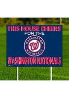 Washington Nationals This House Cheers For Yard Sign - Red