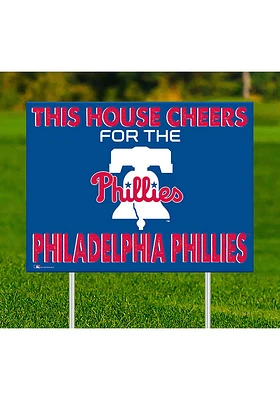 Philadelphia Phillies This House Cheers For Yard Sign - Red