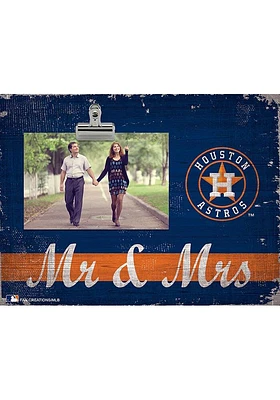 Houston Astros Mr and Mrs Clip Picture Frame