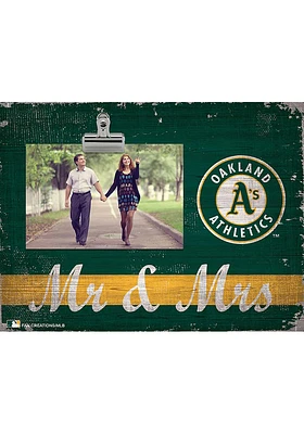 Oakland Athletics Mr and Mrs Clip Picture Frame
