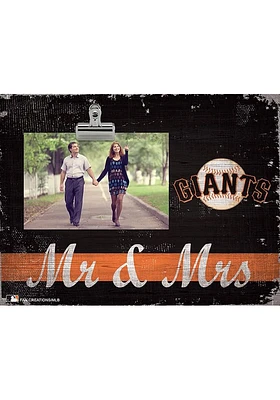 San Francisco Giants Mr and Mrs Clip Picture Frame