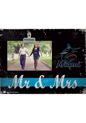 Miami Marlins Mr and Mrs Clip Picture Frame