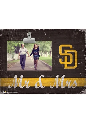 San Diego Padres Mr and Mrs Clip Picture Frame