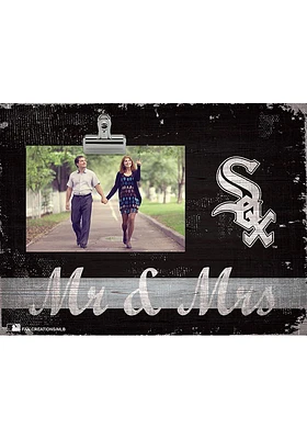 Chicago White Sox Mr and Mrs Clip Picture Frame