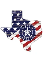 Houston Astros 12 Inch USA State Cutout Sign