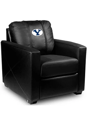 BYU Cougars Faux Leather Club Desk Chair - Black