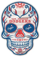 Los Angeles Dodgers 12 Inch Sugar Skull Sign