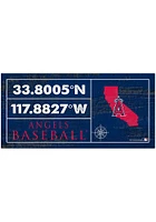 Los Angeles Angels Horizontal Coordinate Sign