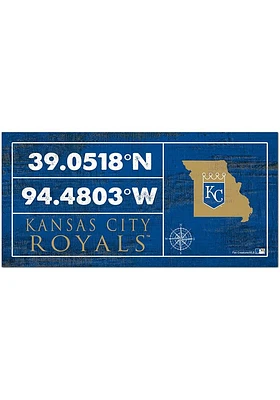 Kansas City Royals Horizontal Coordinate Sign - Blue