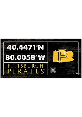 Pittsburgh Pirates Horizontal Coordinate Sign