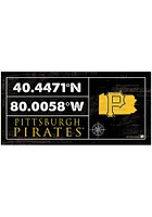 Pittsburgh Pirates Horizontal Coordinate Sign