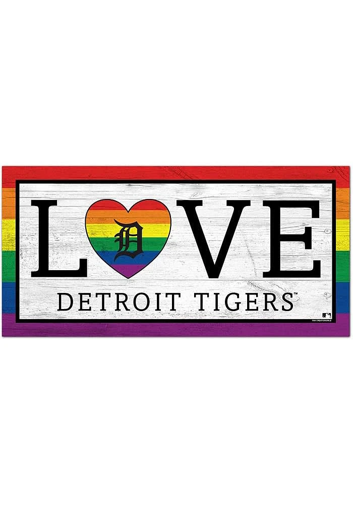 Detroit Tigers LGBTQ Love Sign