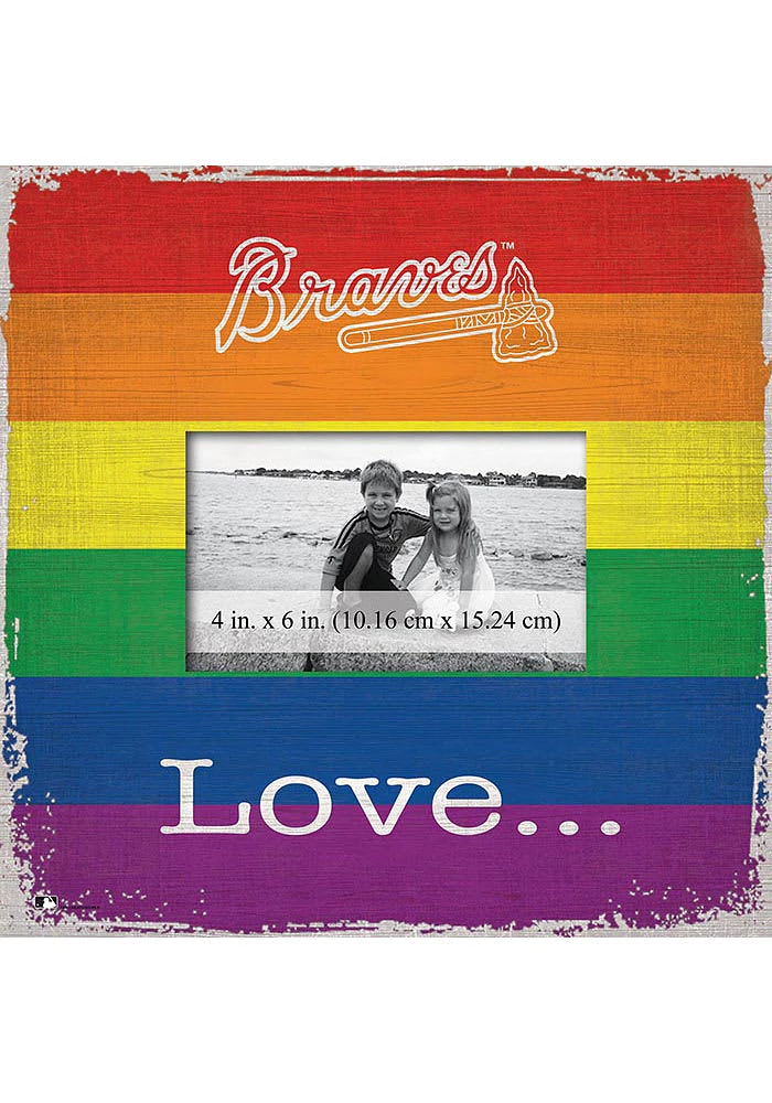 Atlanta Braves Love Pride Picture Frame