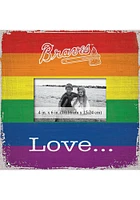 Atlanta Braves Love Pride Picture Frame