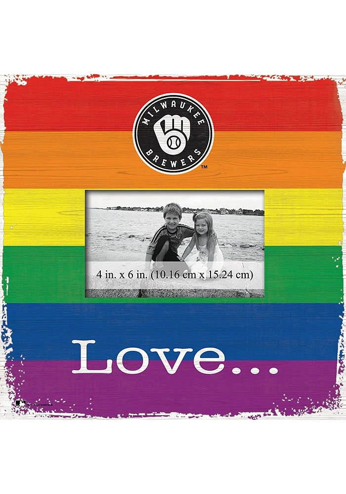 Milwaukee Brewers Love Pride Picture Frame