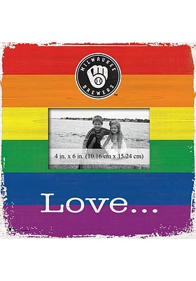 Milwaukee Brewers Love Pride Picture Frame