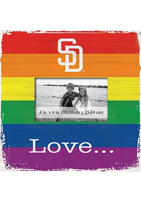 San Diego Padres Love Pride Picture Frame