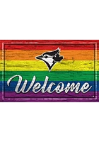 Toronto Blue Jays Welcome Pride Sign