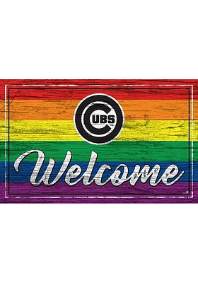 Chicago Cubs Welcome Pride Sign