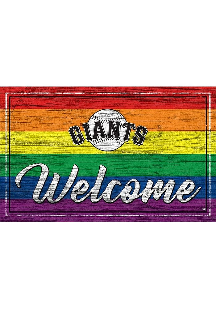 San Francisco Giants Welcome Pride Sign