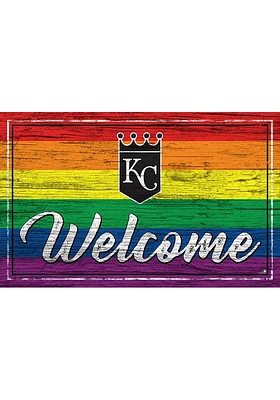 Kansas City Royals Welcome Pride Sign - Blue