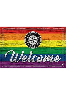 Seattle Mariners Welcome Pride Sign