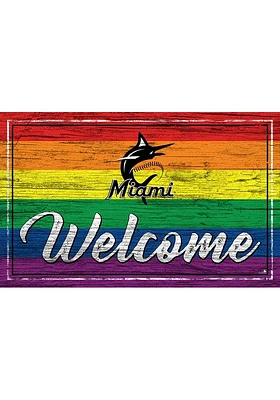 Miami Marlins Welcome Pride Sign