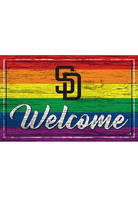 San Diego Padres Welcome Pride Sign