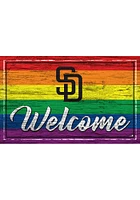 San Diego Padres Welcome Pride Sign