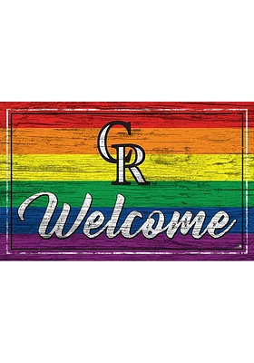 Colorado Rockies Welcome Pride Sign