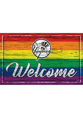 New York Yankees Welcome Pride Sign