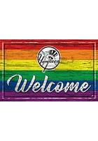 New York Yankees Welcome Pride Sign