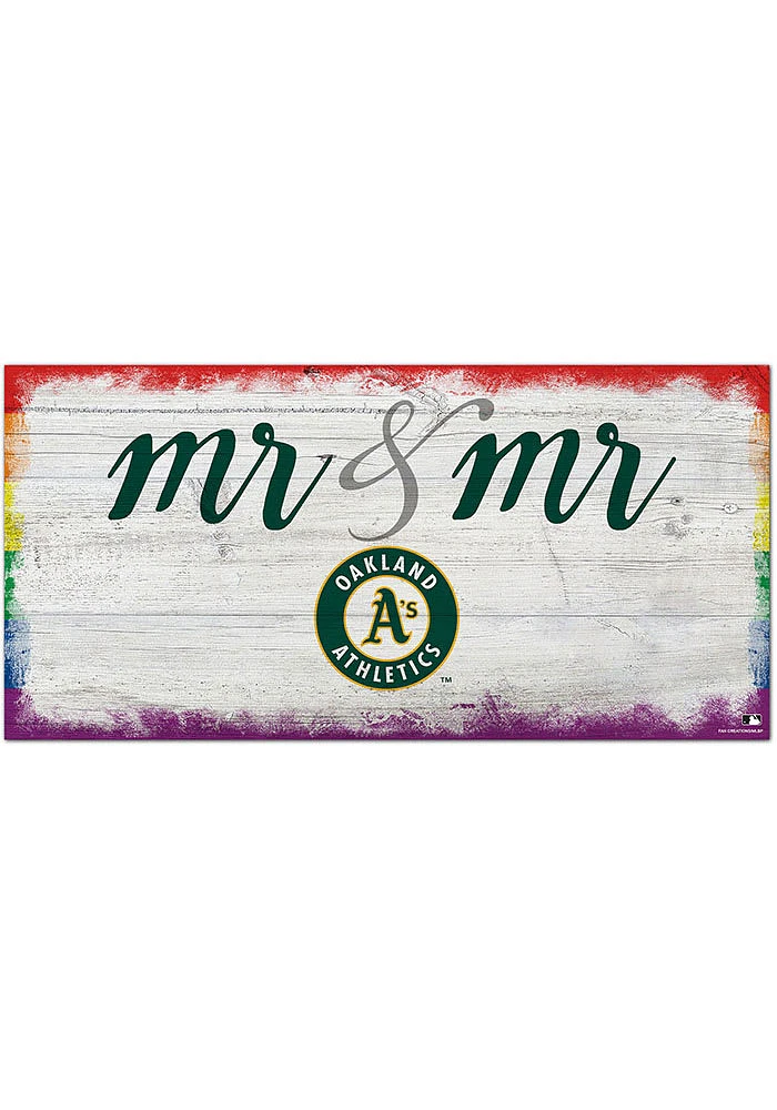 Oakland Athletics Mr and Mr Sign