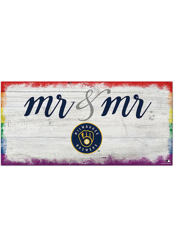 Milwaukee Brewers Mr and Mr Sign