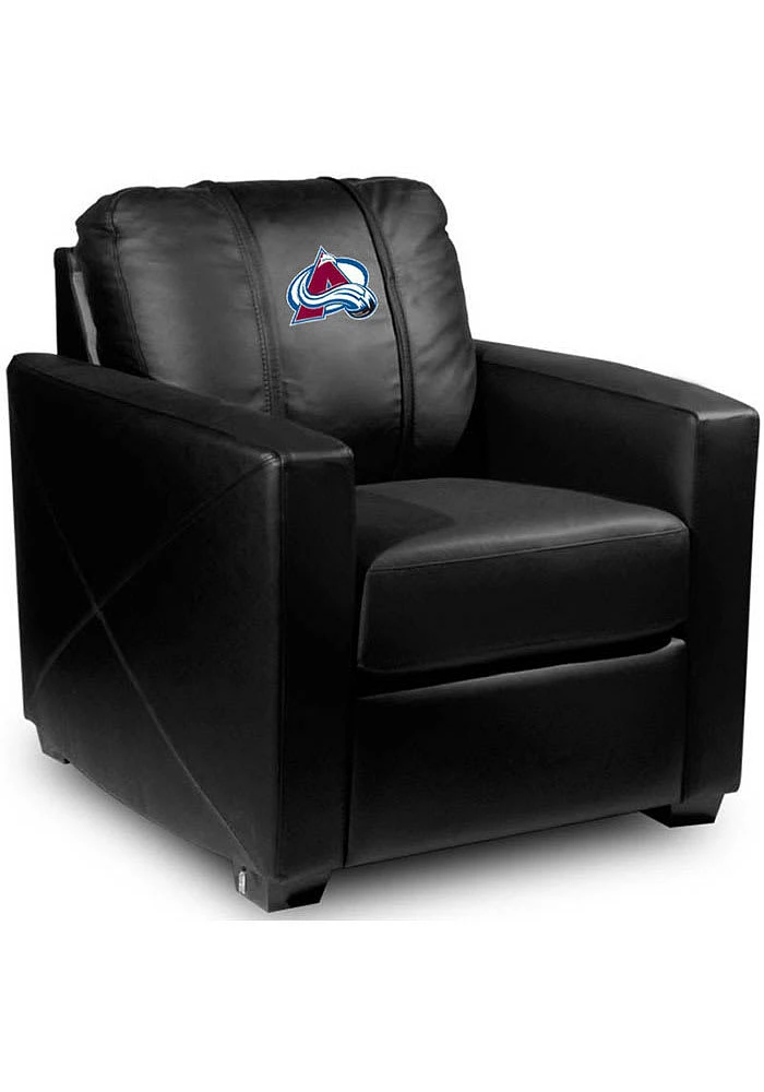 Colorado Avalanche Faux Leather Club Desk Chair - Black